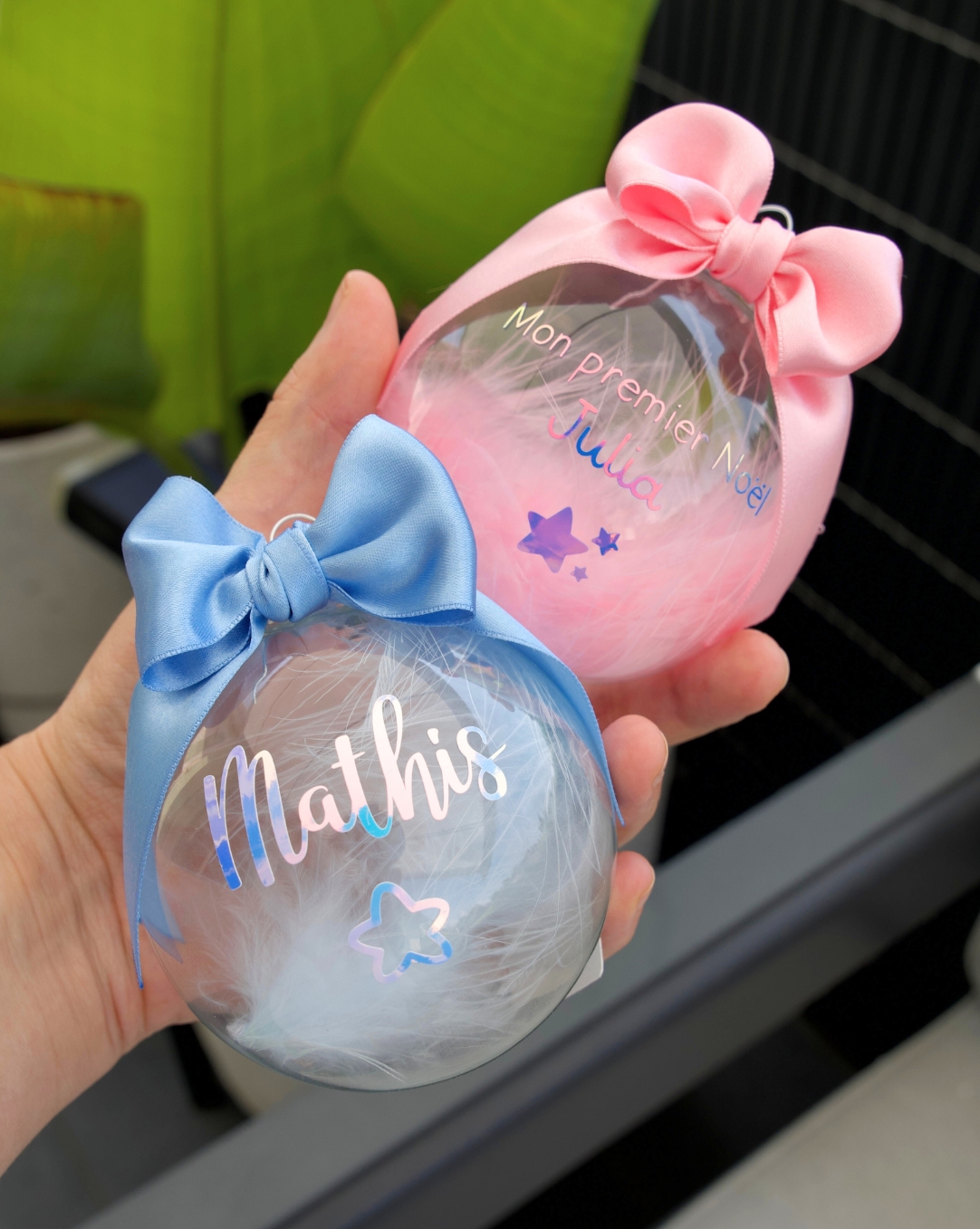 Boule de Noël en verre personnalisable (8cm) – Image 6