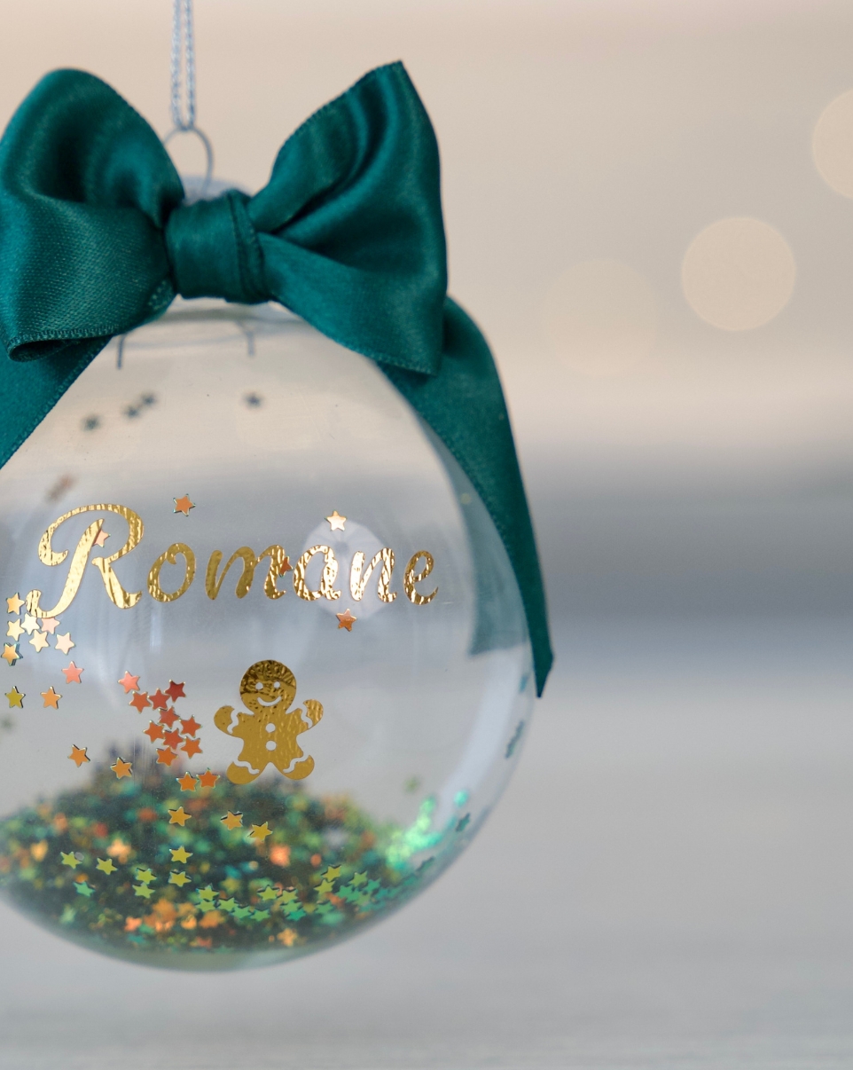 Boule de Noël en verre personnalisable (8cm) – Image 18