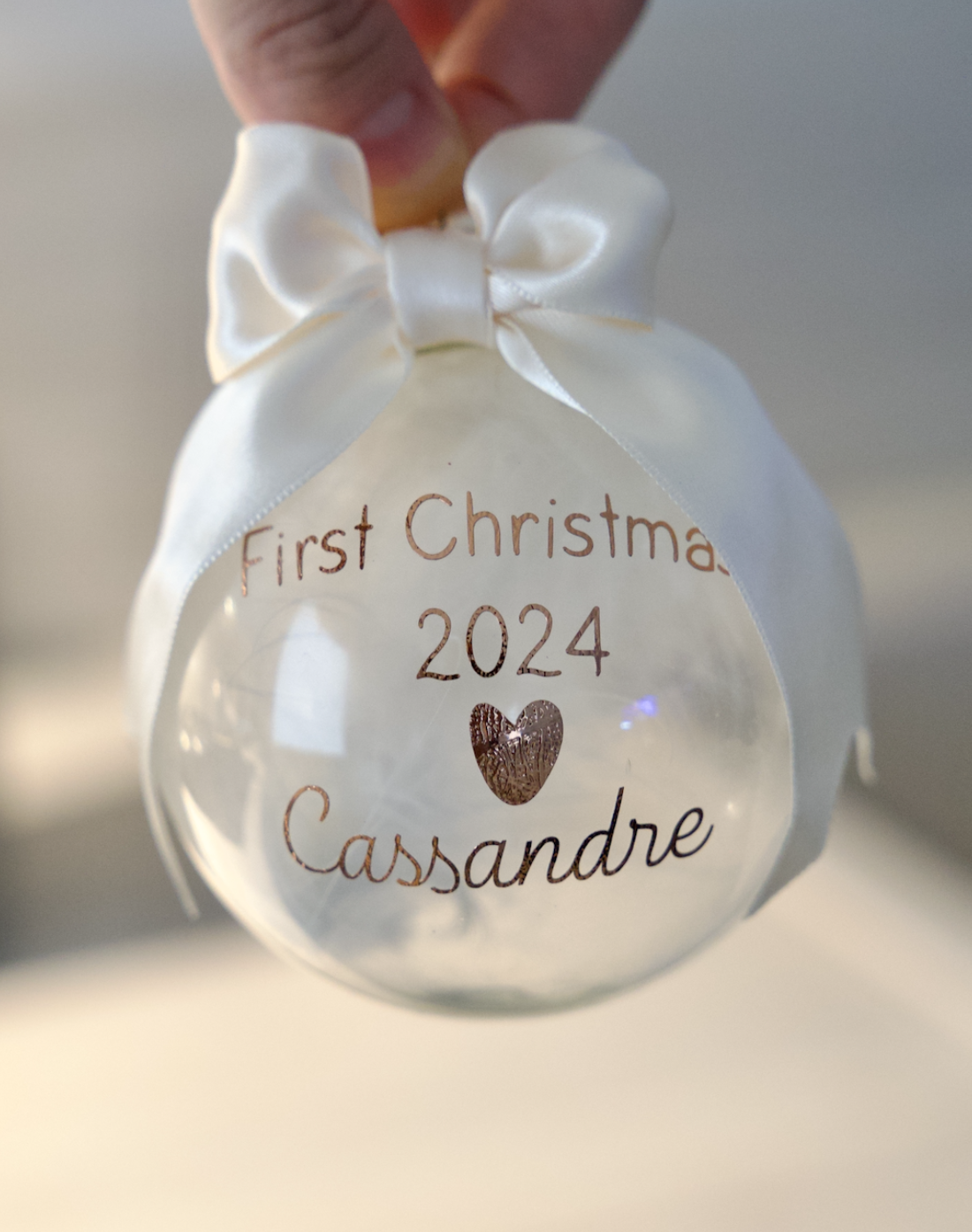 Boule de Noël en verre personnalisable (8cm) – Image 9