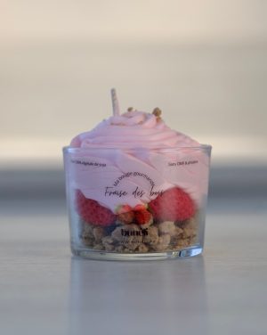Bougie gourmande fraise des bois