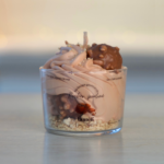 Bougie gourmande rocher praliné